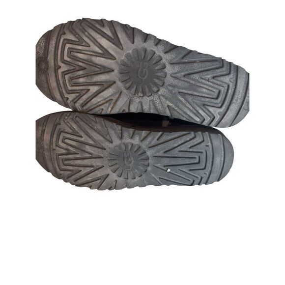 UGG CLASSIC MINI SPILL SEAM WOMEN BOOTS SUEDE BLACK US 9 - Picture 5 of 6